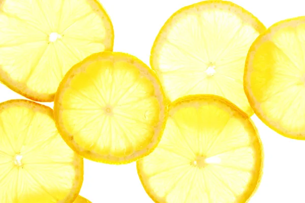 Fresh Lemon Slices Background — Stock Photo, Image