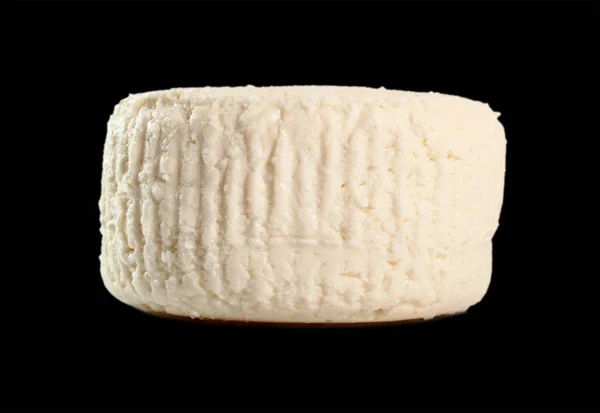 Capreggio Κατσικίσιο Τυρί Απομονωμένα Μαύρο Φόντο — Φωτογραφία Αρχείου