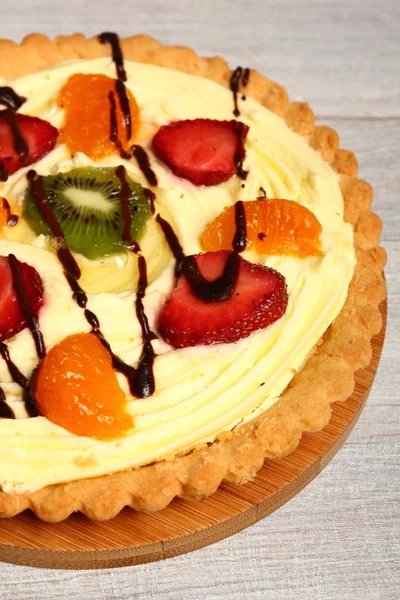 Gyümölcs Torta Cukrászati Krém — Stock Fotó