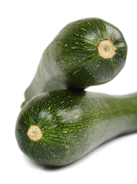 Verse Courgette Witte Achtergrond — Stockfoto
