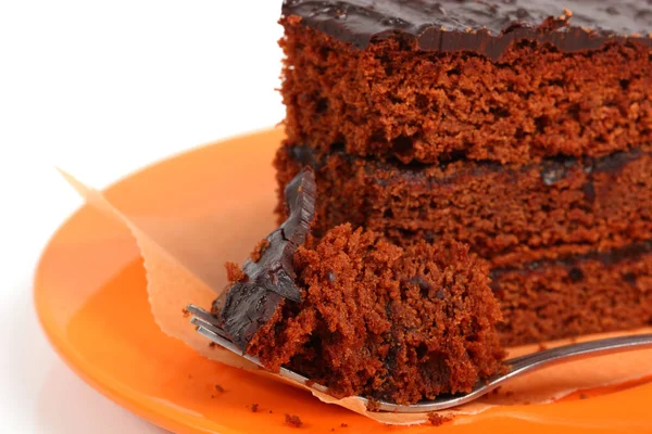 Свежий Шоколадный Торт — стоковое фото