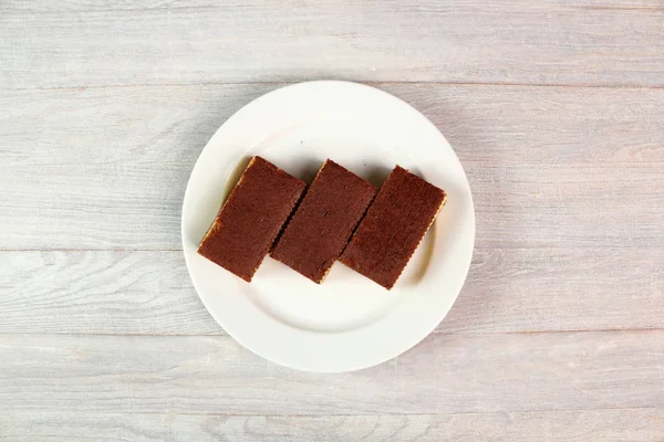 Sponge Cake Cocoa Filling — Stock Photo, Image