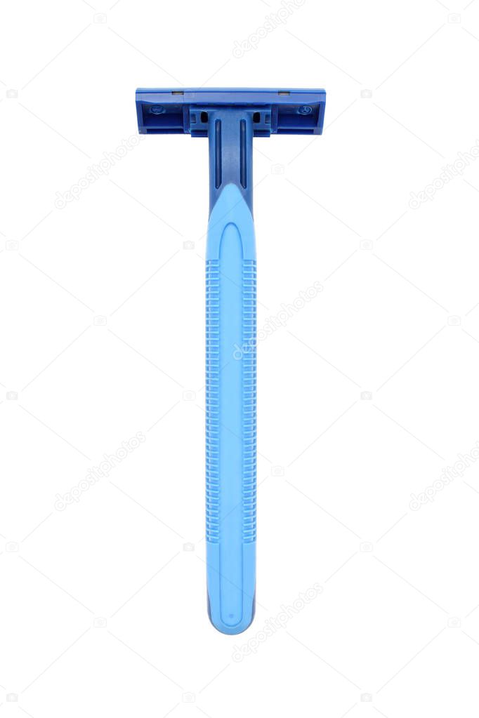 shaving tool, razor blade on white background