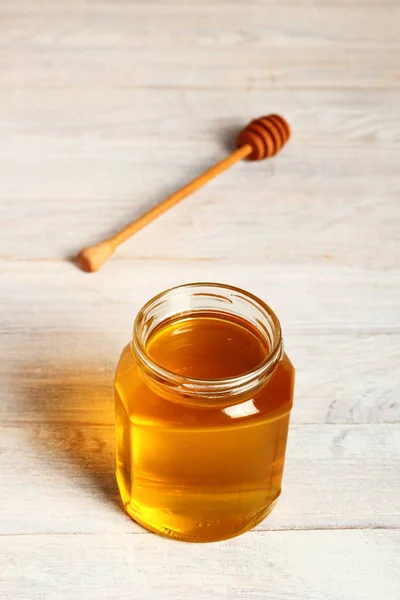 Jar of Honey with Honey Dipper