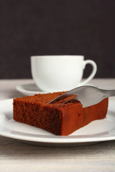 Gingerbread Cake Cup Tea — Stock Photo, Image