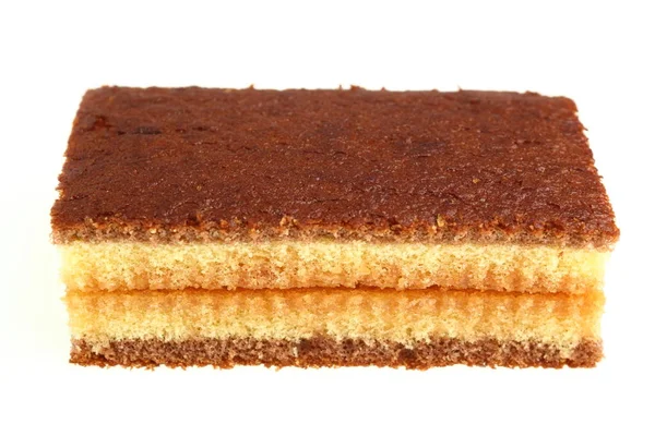 Gâteau Éponge Avec Remplissage Cacao — Photo