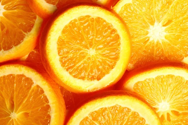 Fresh Orange Slices Background — Stock Photo, Image