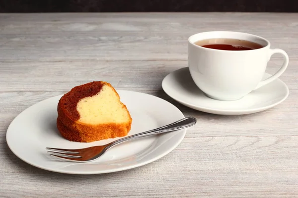 Gâteau Chocolat Marbre Vanille — Photo