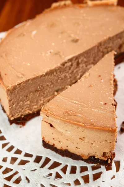Tarta Chocolate Con Pasas Budín Cuajada — Foto de Stock