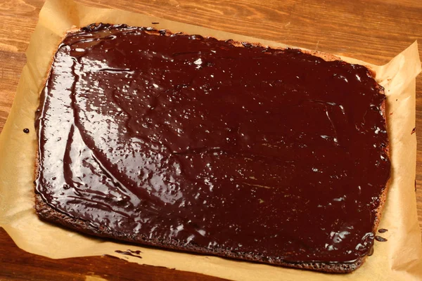 Így Csokoládé Brownie Sorozat — Stock Fotó