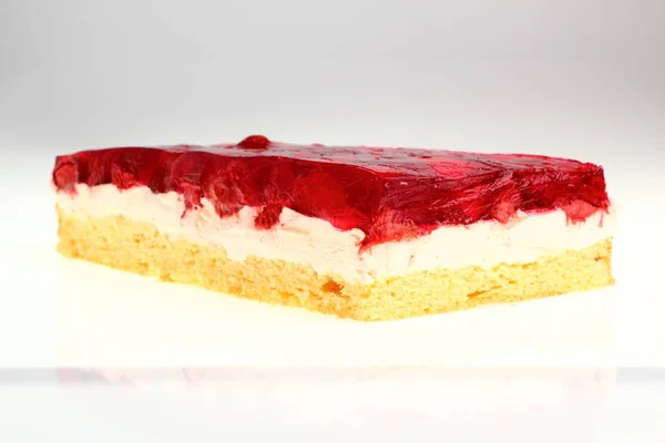 Fragola Gustosa Torta Gelatina — Foto Stock