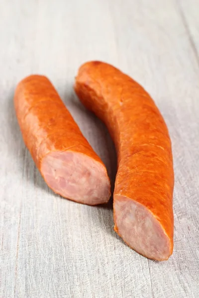 Saucisse Podwawelska Sur Fond Bois — Photo