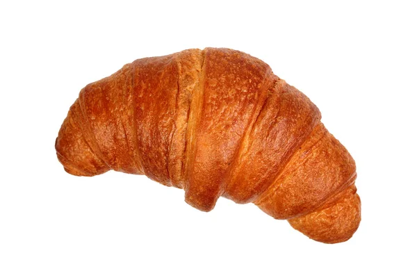 Támogatott Friss Croissant Fehér Háttér — Stock Fotó