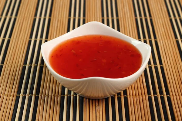 Sauce Chili Dans Bol — Photo