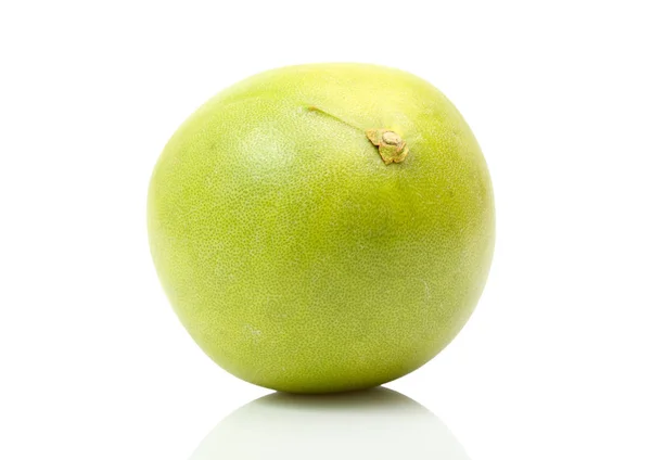 Ganze Grüne Grapefruit Isoliert Auf Weißem Hintergrund — Stockfoto