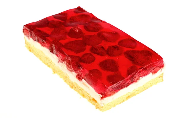 Strawberry Tasty Jelly Cake — Stock Photo, Image