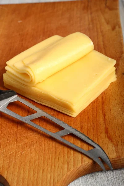 Scheibenkäse Block — Stockfoto