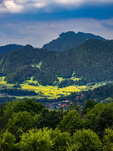Drei Kronen Massiv Nordseite Pieniny Mountains Der Nähe Von Szczawnica — Stockfoto