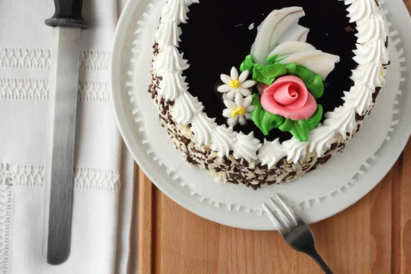 美味巧克力层蛋糕 — 图库照片