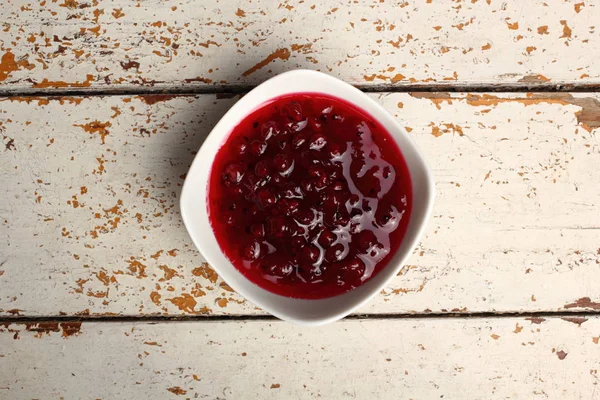 Red Currant Jam Plate — Stock Photo, Image