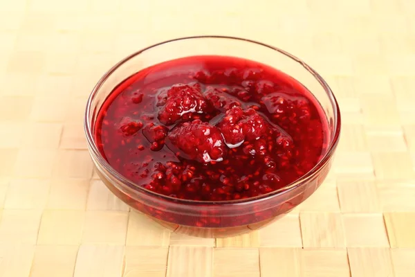 Raspberry Jam Bowl — Stock Photo, Image