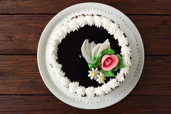 초콜릿 레이어 케이크 — 스톡 사진