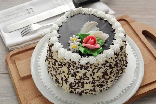 Gâteau Savoureux Couche Chocolat — Photo