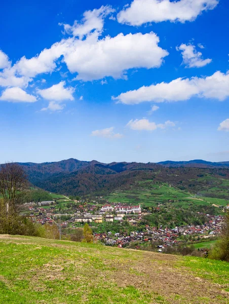 Kurstadt Szczawnica Frühling Polen — Stockfoto