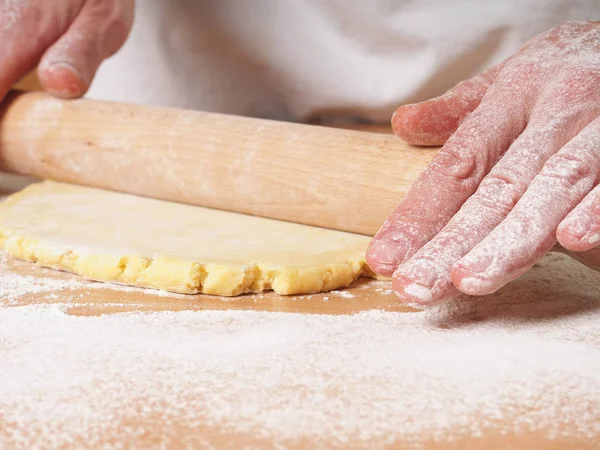 Roll out pastry to round. Making Apple Pie Tart Series.