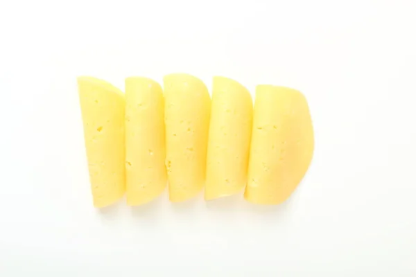白を基調としたチーズスライス — ストック写真