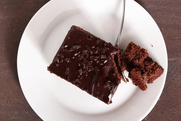 Sachertårta Choklad Layer Cake — Stockfoto