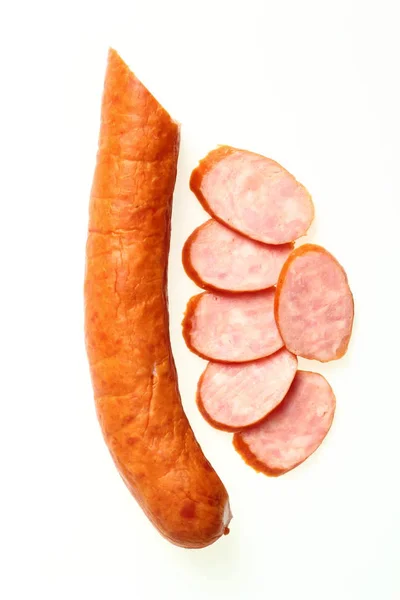 Podwawelska Saucisse Sur Fond Blanc — Photo