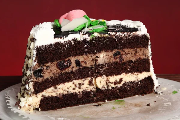 Tasty Chocolate Layer Cake — Stock Photo, Image