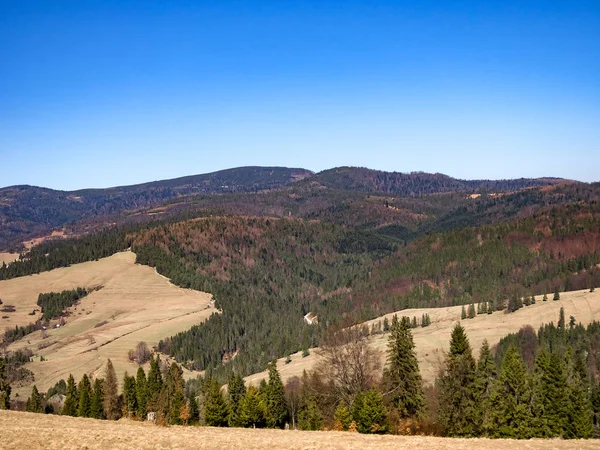 Blick Auf Beskid Sadecki Von Pieniny — Stockfoto