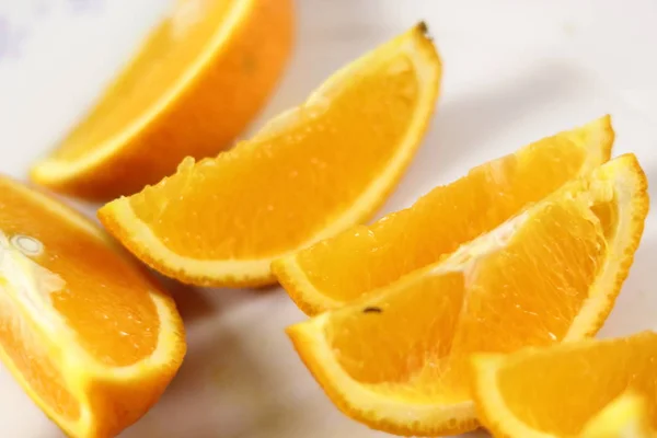 Orange Slices Plate — Stock Photo, Image