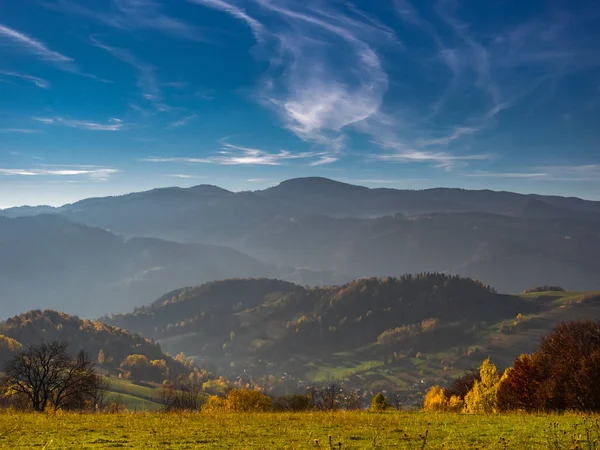 Vue Radziejowa Range Jaworzyna Range Proximité Piwniczna Zdroj Beskids Mountains — Photo