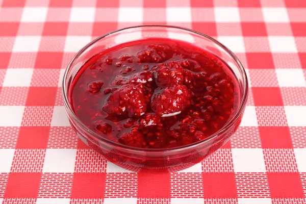 Raspberry Jam Bowl — Stock Photo, Image