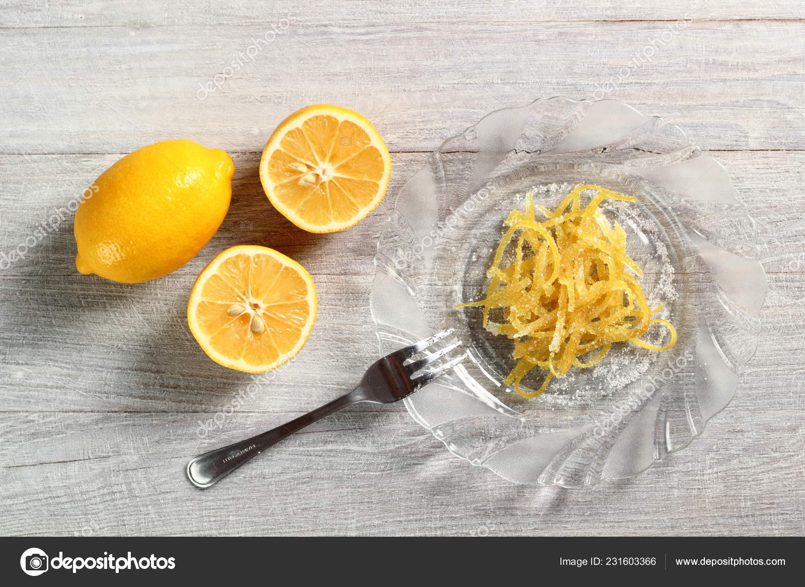 Candied Lemon Zest Table Stock Photo by ©ffolas 231603366
