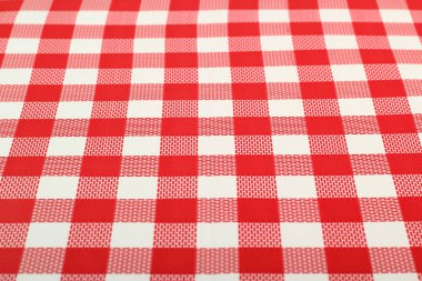 Checked Red Oilcloth Background  clipart