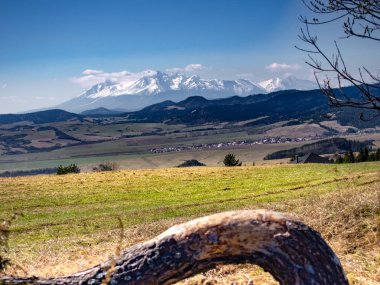 High Tatras Mountains. View from Pass Vabec. Near Stara Lubovna Town, Slovakia. clipart