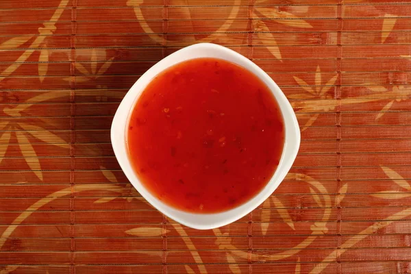 Sauce Chili Dans Bol — Photo