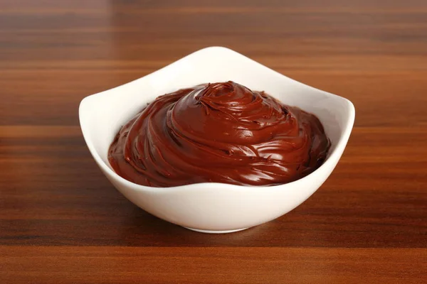 Tartinade Chocolat Dans Assiette — Photo