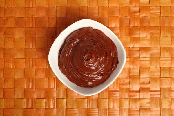 Tartinade Chocolat Dans Assiette — Photo