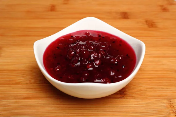 Red Currant Jam Plate — Stock Photo, Image