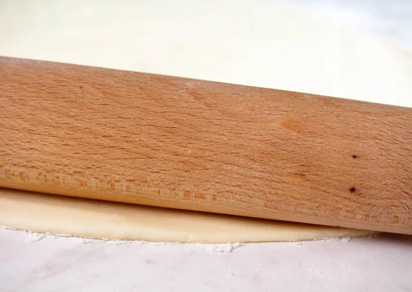 Roll Out Dough Making Treacle Pie Series — Stock Photo, Image