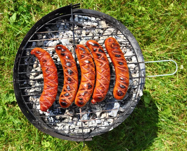 Grillworstjes Barbecue — Stockfoto