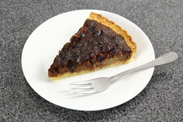 Chocolate Pêra Pecan Tart — Fotografia de Stock