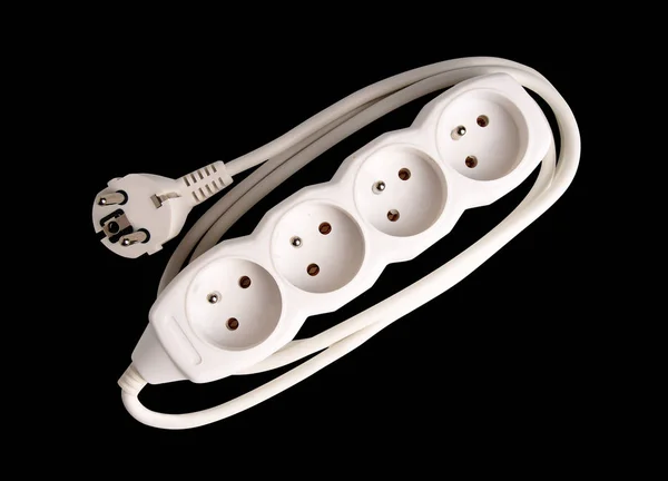 Power Strip Isolated Clipping Path — Stock Photo, Image