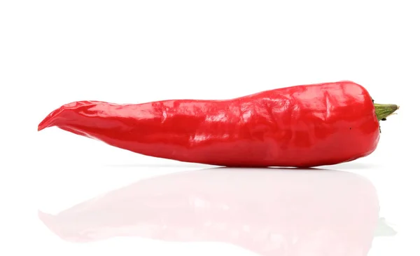 Whole Red Chili Pepper Isolated White Background — Stock Photo, Image