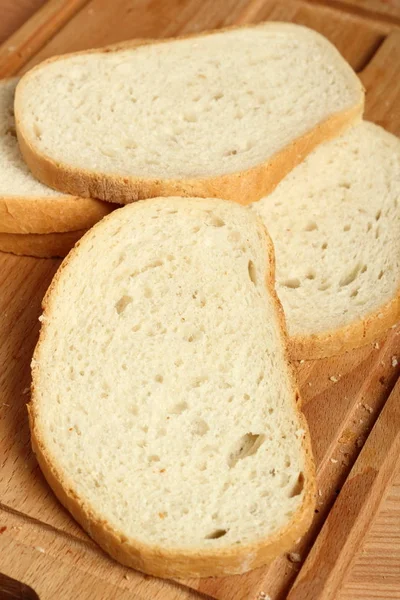 Pane Fette Sul Tagliere — Foto Stock